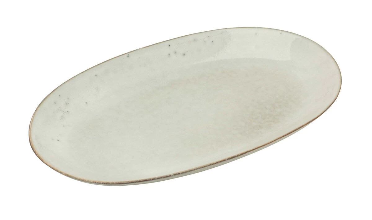 Broste Copenhagen Nordic Sand Schaal 30 X 17 Cm Aardewerk Wit