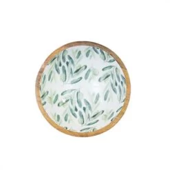 By Room Schaal Rond ø 18 Cm Mangohout Olive