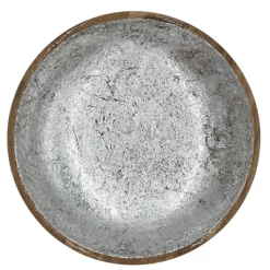 By Room Schaal Rond ø 38 Cm Mangohout Silver
