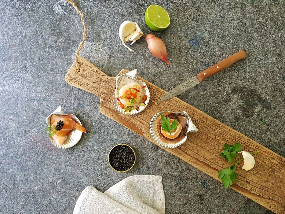 Oldenhof Amuseschelpen Zilvertin 4 Stuks - Afbeelding 3