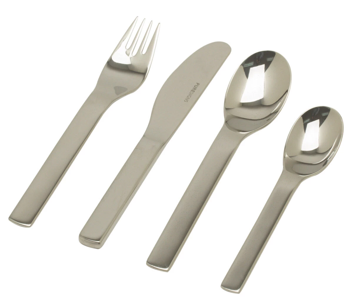 Puresigns One Mini Kinderbestek Rvs Glans 4-delig