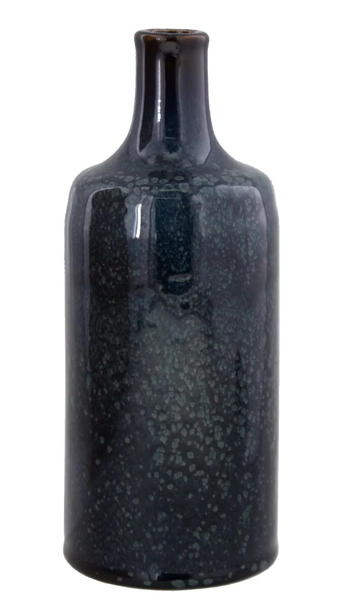 Oldenhof 1821 Olijfoliefles 600 Ml Aardewerk Spikkelblauw