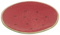 Bordallo Watermeloen Bord ø 21,5 Cm Aardewerk Rood