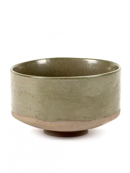 Serax Merci Meal X3 Kom No 1 Large ø 15 Cm Aardewerk Groen/bruin
