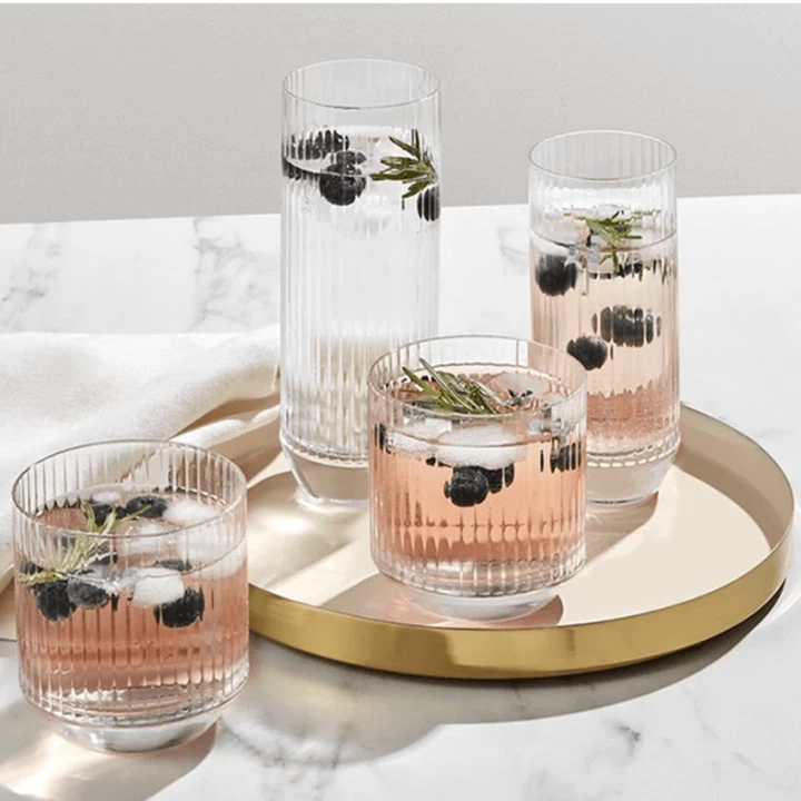 Nude Big Top Longdrinkglas 300 Ml Kristalglas 4 Stuks - Afbeelding 4