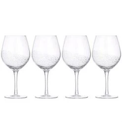 Broste Copenhagen Bubble Witte Wijnglas 350 Ml Glas 4-delig