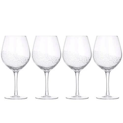 Broste Copenhagen Bubble Witte Wijnglas 350 Ml Glas 4-delig