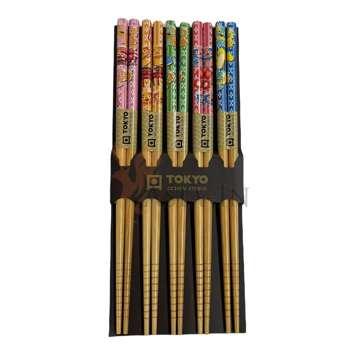 Oldenhof Eetstokjes 22,5 Cm Hout Comic Dragon 5 Stuks