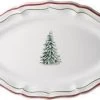 Gien Filet Noël Ovale Serveerschaal ø 41 X 26,2 Cm Keramiek