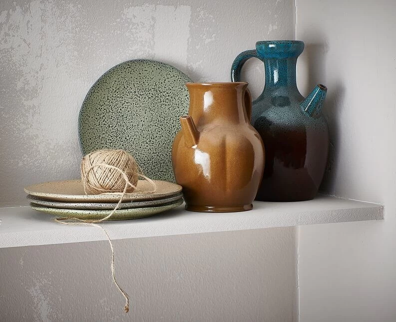 HK Living ACE6897 Gradient Dinerbord ø 29 Cm Aardewerk Geel 2 Stuks - Afbeelding 4