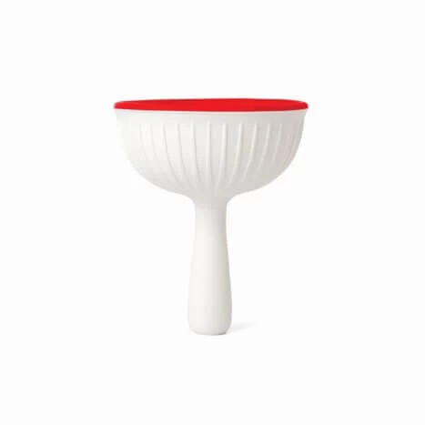 Ototo Magic Mushroom Wijnstop En -trechter Silicone Rood/wit - Afbeelding 2