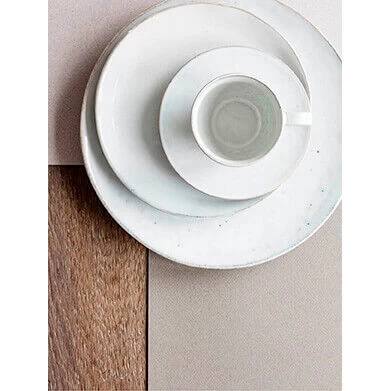 Broste Copenhagen Nordic Sand Schaal ø 33,5 Cm Aardewerk Wit - Afbeelding 2