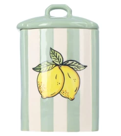 Oldenhof Citroen Voorraadpot 18 X 10 X 11 Cm Aardewerk Groen