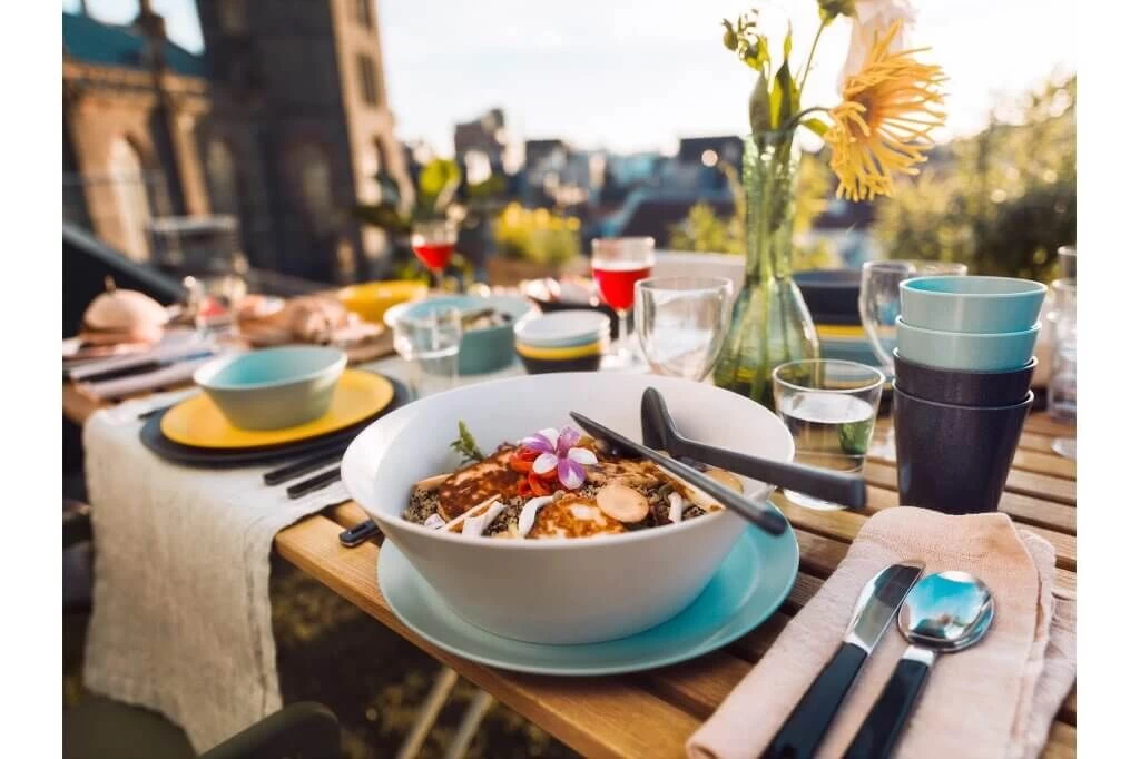 Mepal Bloom Schaal 3 Liter Kunststof Pebble White - Afbeelding 2