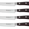 Wüsthof Ikon Steakmessenset Messenstaal Hout 4 Stuks